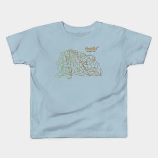 Snowbird Trail Map Kids T-Shirt